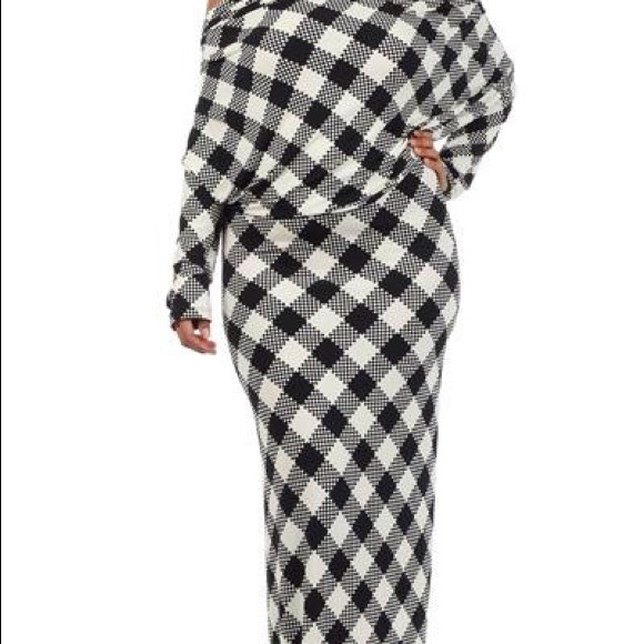 Checkered maxi