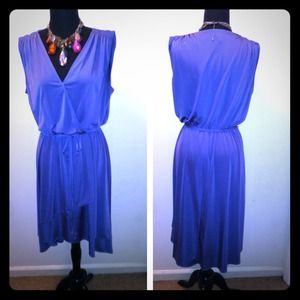 Periwinkle Draped Dress