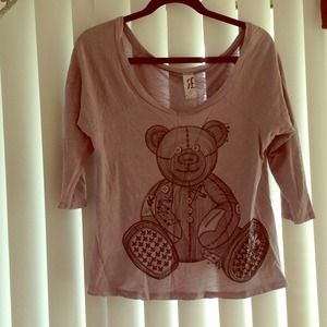 Gray "Lauren Moshi" inspired bear sweater