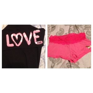 vs yoga pants and pj shorts bundle!!