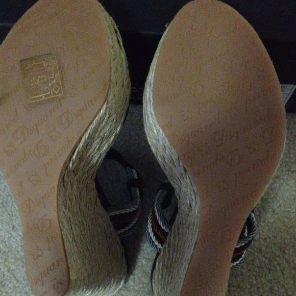 SOLD Dsquared2 Wedge Espadrilles Sz. 36.5/ 6.5 - Picture 3 of 4