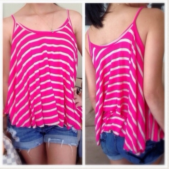 New pink flowy top