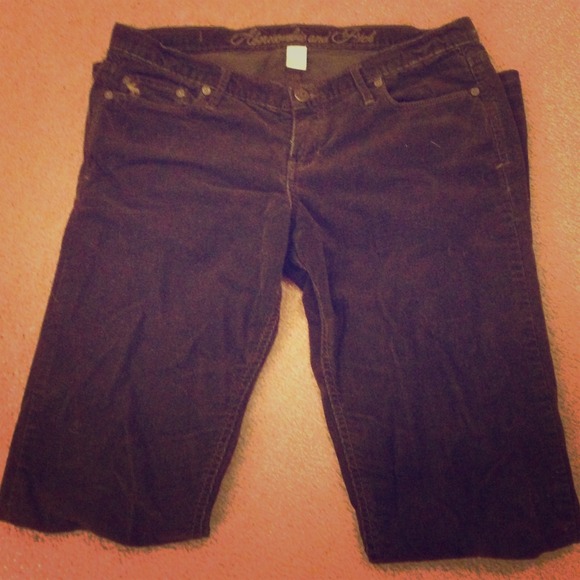 💲Sold in a bundle! Brown Abercrombie corduroys