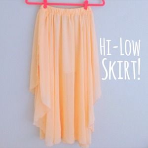 Hi-Low Tiered Skirt