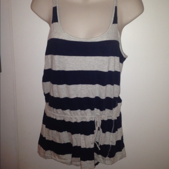 Navy blue and gray striped jumper! - Picture 2 of 3