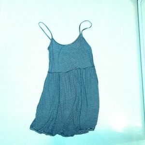 Blue striped soft brandy dress