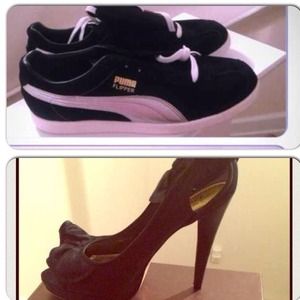 HOLD: for @roozy Bebe peep toe and PUMA