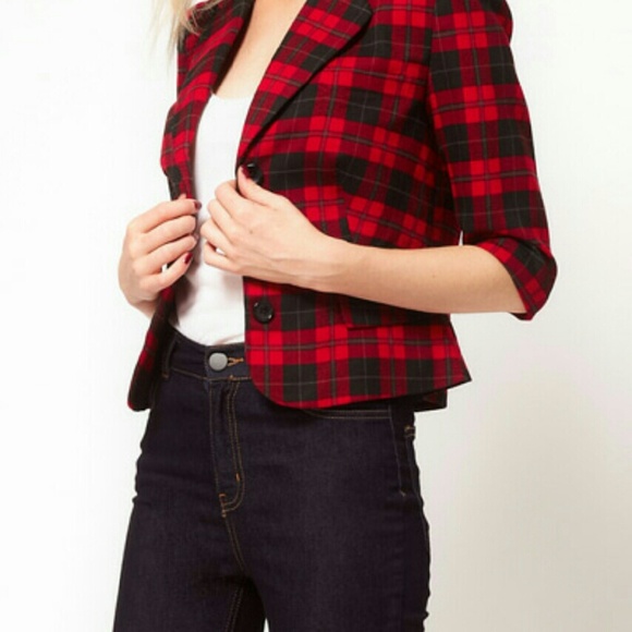 Jackets & Blazers - Red and black blazer