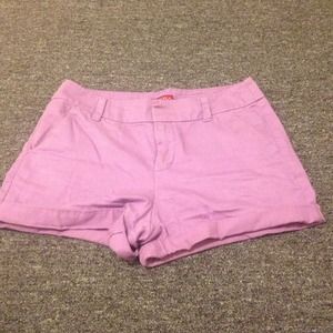 High waisted lilac shorts