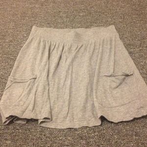 Gray high waisted skirt