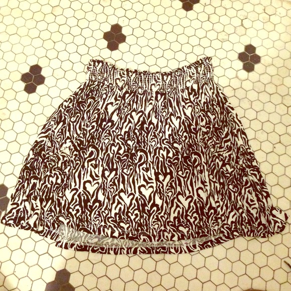 Black and white skirt