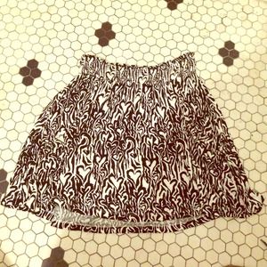 Black and white skirt