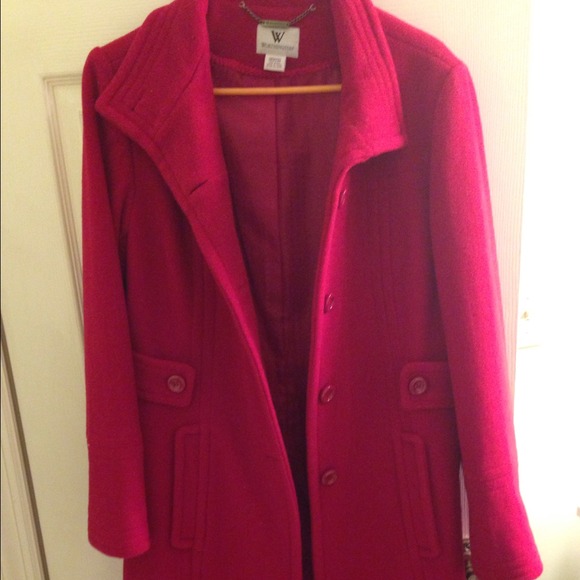 Posh Red Worthington Long Winter Coat