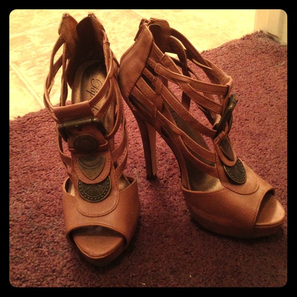 Tan shoes