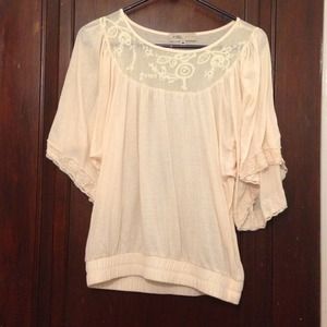 Cream colored boho top