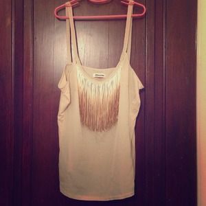 Brown fringe tank