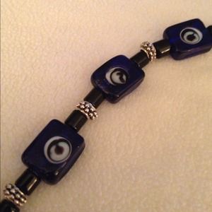 Greek evil eye inspired bracelet!