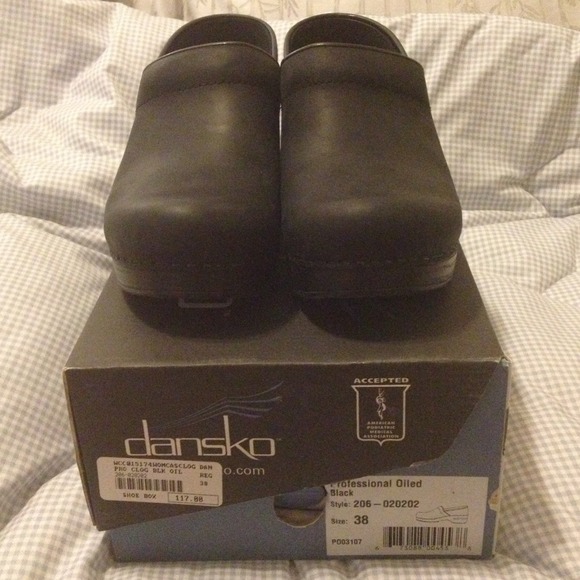 New Dansko Black Clogs
