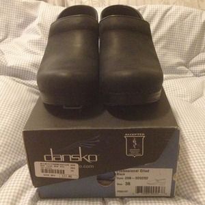 New Dansko Black Clogs