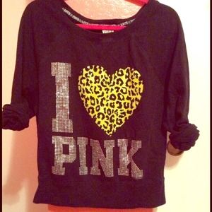 VS PINK black sweater