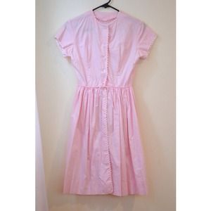 Pink sock hop dress.