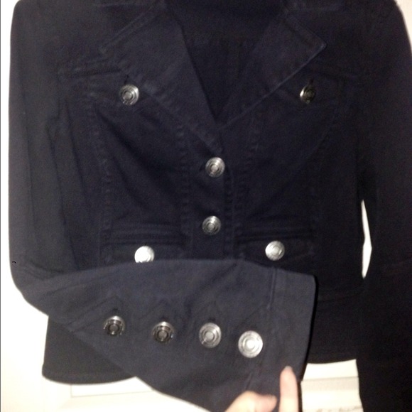 💚 ideology denim jacket oodles of buttons! - Picture 2 of 3
