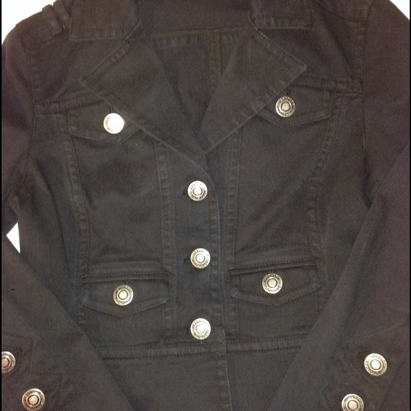 💚 ideology denim jacket oodles of buttons! - Picture 3 of 3