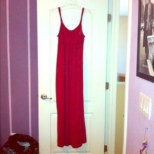 Beautiful red maxi dress and maxi skirt