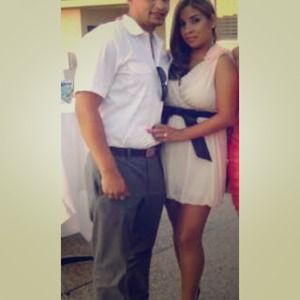 Dress with black belt