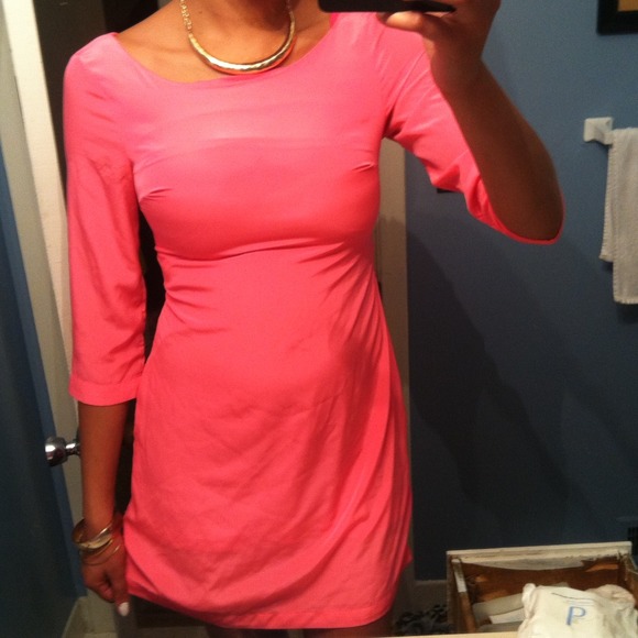 Pretty pink satin dress 💖