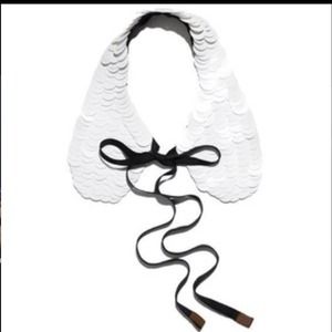 ❌SOLD❌Marni at H&M glossy white sequins collar