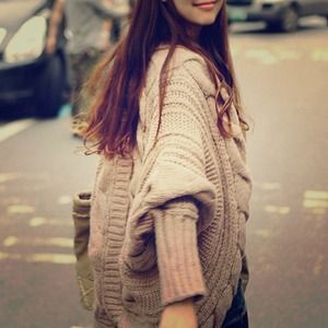 Oversized cardi sweater