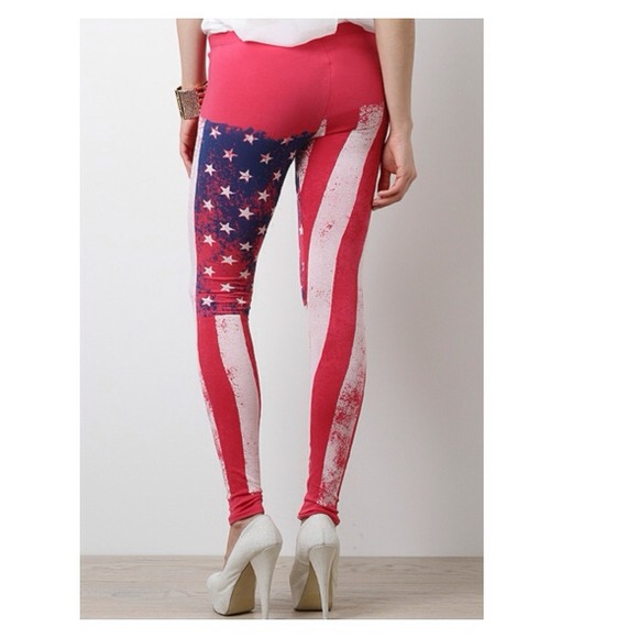 🎀SOLD OUT🎀American Flag Leggings - Picture 4 of 4