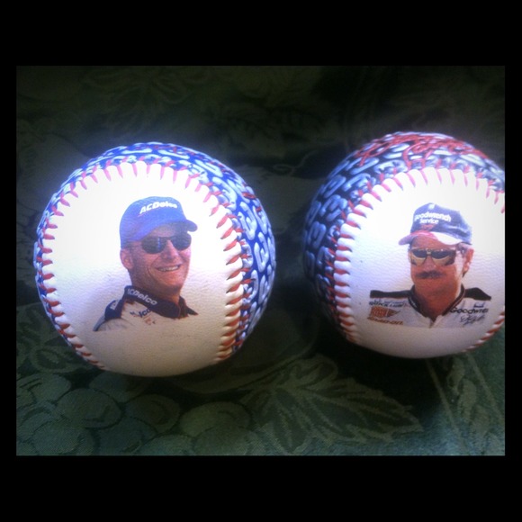 Jr. And Sr. Earnhardt baseball set.