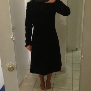 Black velvet coat