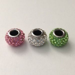 Hallmark Pandora Style Rhinestone Charms