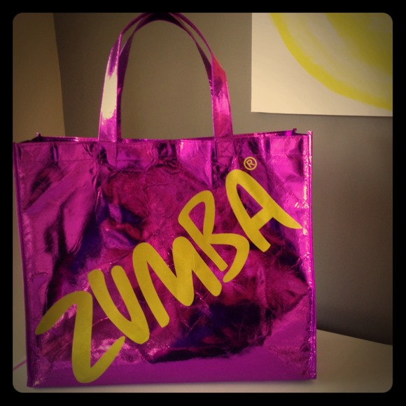 💥On hold -3/4/14💥NWT-Metallic Purple Zumba Tote