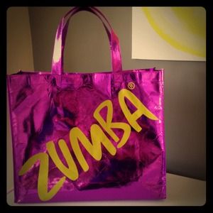 💥On hold -3/4/14💥NWT-Metallic Purple Zumba Tote