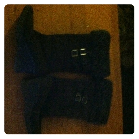 unionbay faux fur wedge boots