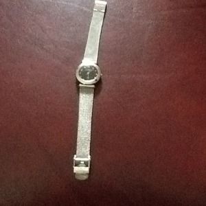 Silver stainless steel watch