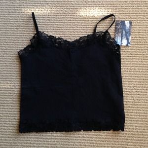 Urban outfitters(pins and needles) black crop top