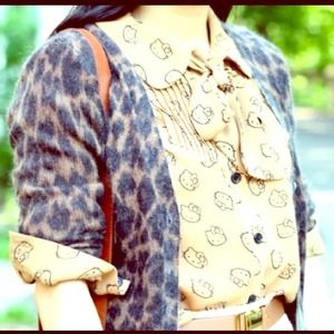 🎉HOST PICK🎉Jcrew Leopard Print Mohair Cardigan