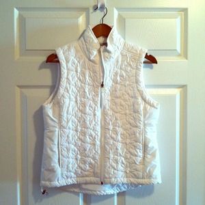 White Quilted Outerwear Vest