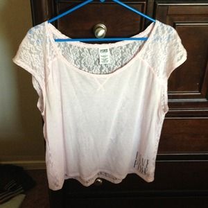 Pink lace top ***RESERVED***