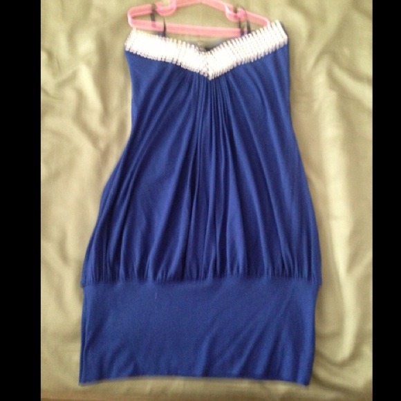 sky blue dress great for summer nights!