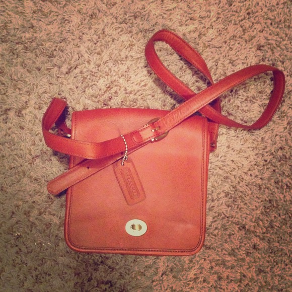 Red Leather Coach purse
