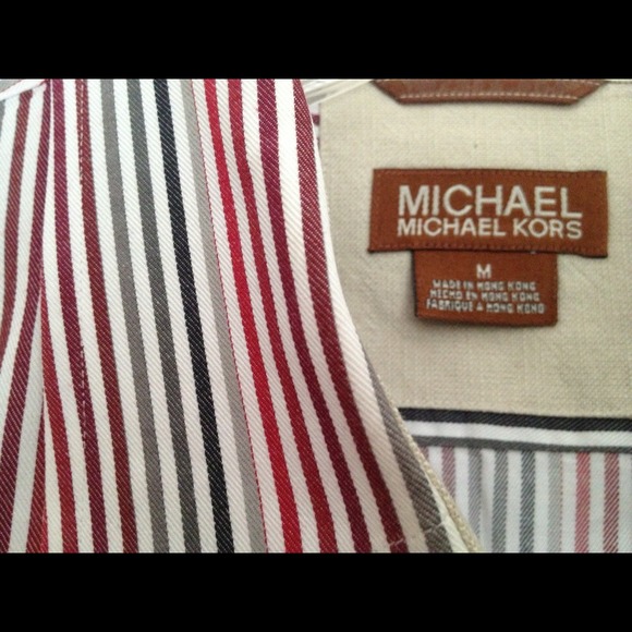 SOLD! Men's Michael Kors striped dress shirt.