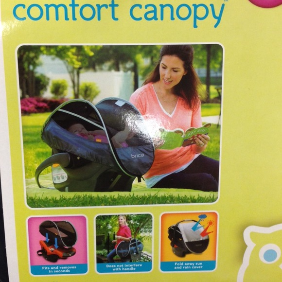 SafeFit car seat comfort canopy and baby carrier