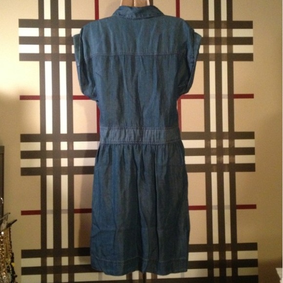 SOLD Drop waist chambray dress. Sz XL. Never worn - Picture 4 of 4