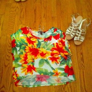 SOLD Forever 21 floral shirt